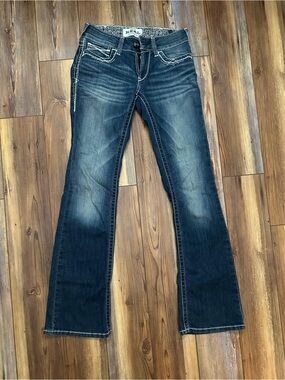 Ariat Indigo Flare Jeans with Contrast Stitching